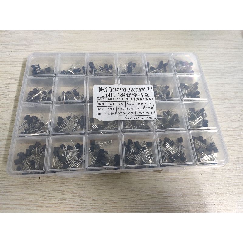 Hộp 24 loại x 20 chiếc transistor xịn xò, nguyên hộp mới tinh