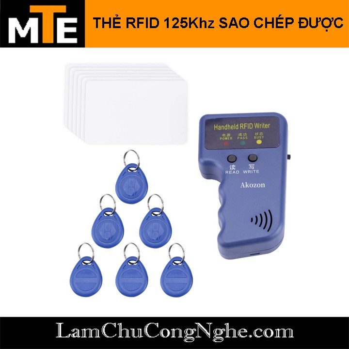 Thẻ Writeable - Thẻ T5577 RFID 125Khz dạng móc khóa