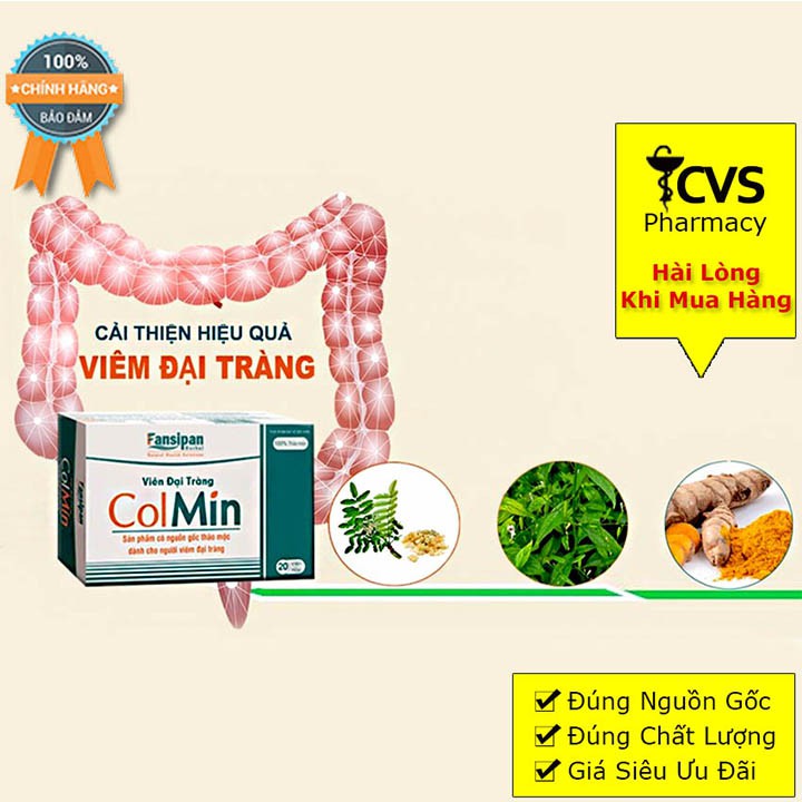 Viên uống Colmin / Viên đại tràng Colmin – Hỗ trợ người bị đại tràng