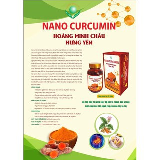 Tinh Bột Nghệ Nano Curcumin lọ 60 viên nang mềm hôc trợ giảm đau dạ dày giảm mỡ bụng_Hoàng Minh Châu