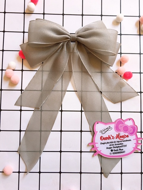 Kẹp nơ voan cao cấp