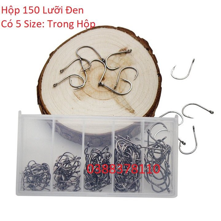 Lưỡi Câu Lưỡi Hộp 150 Lưỡi Đen