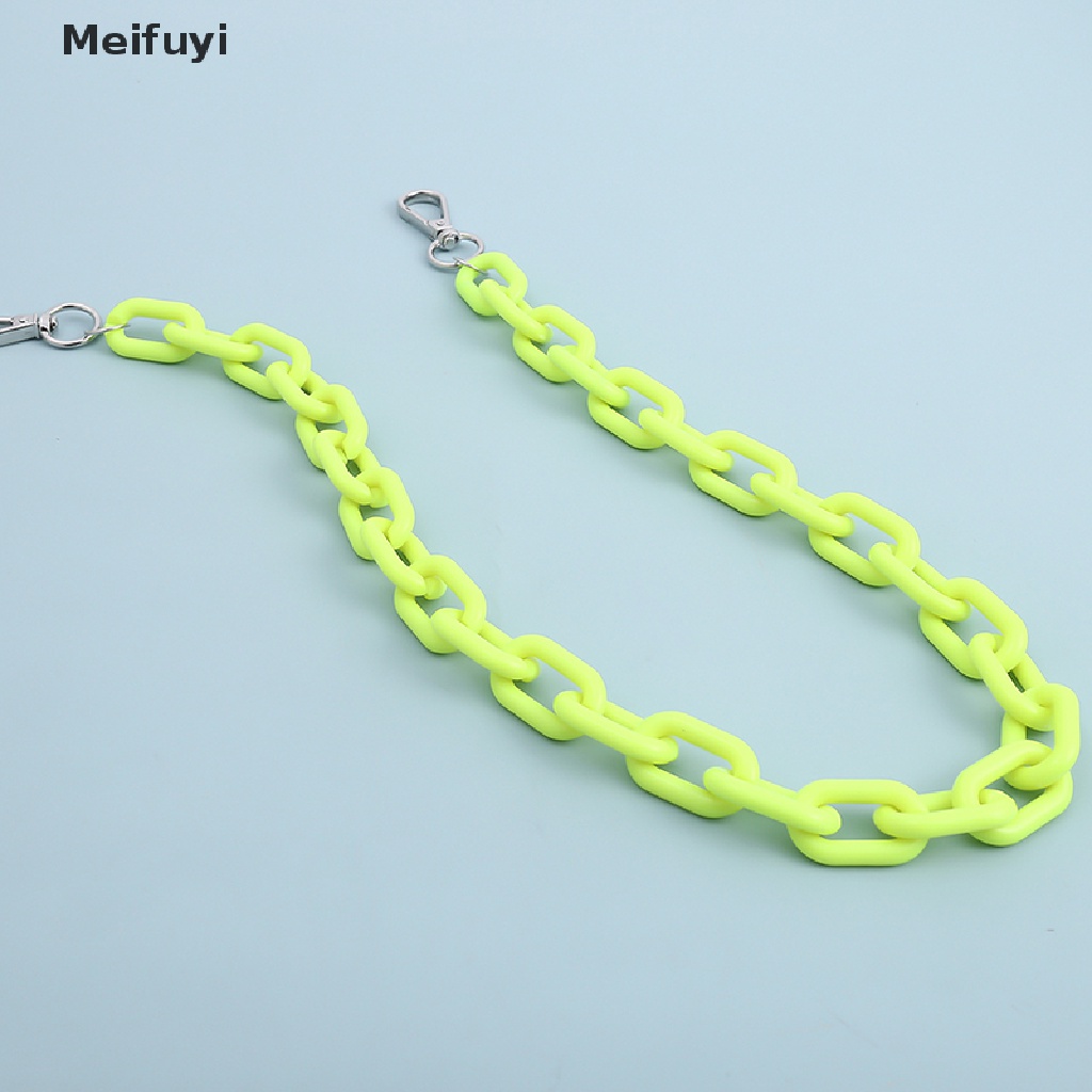 [Meifuyi] Fashion Punk Hip-hop Acrylic Belt Waist Chain Pants Jeans Key Chain Women VN439