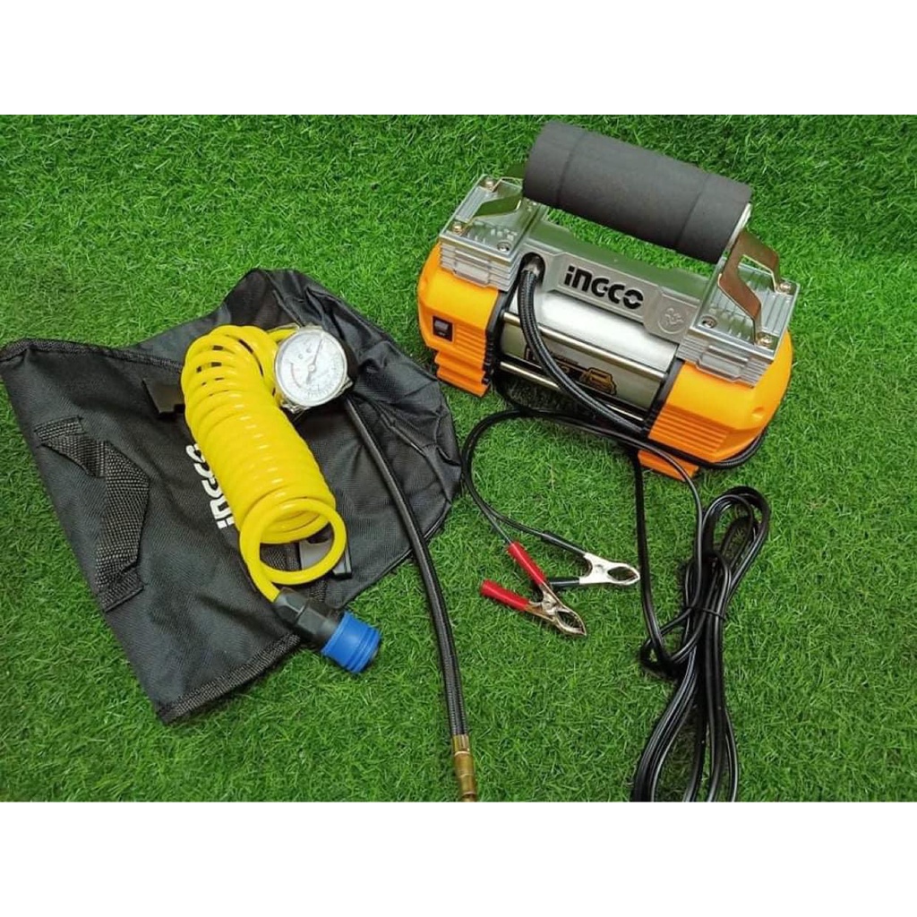 Máy bơm lốp xe ô tô 12V Ingco AAC2508