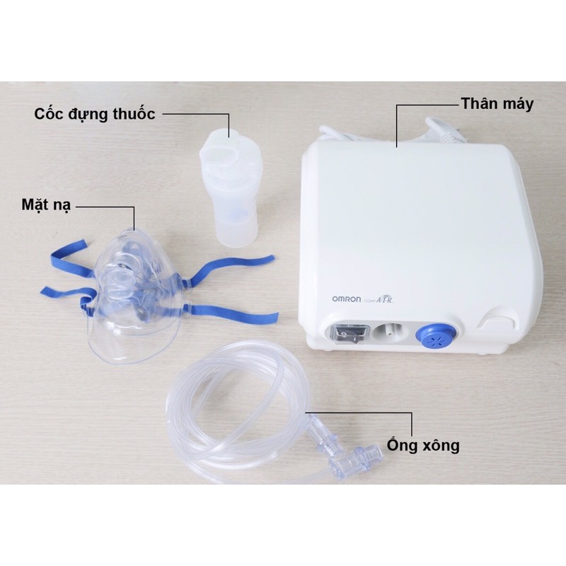 Máy xông khí dung OMRON NE-C28 - Xông mũi họng cho bé và người lớn cao cấp,bền bỉ - Nhật Bản Chính hãng
