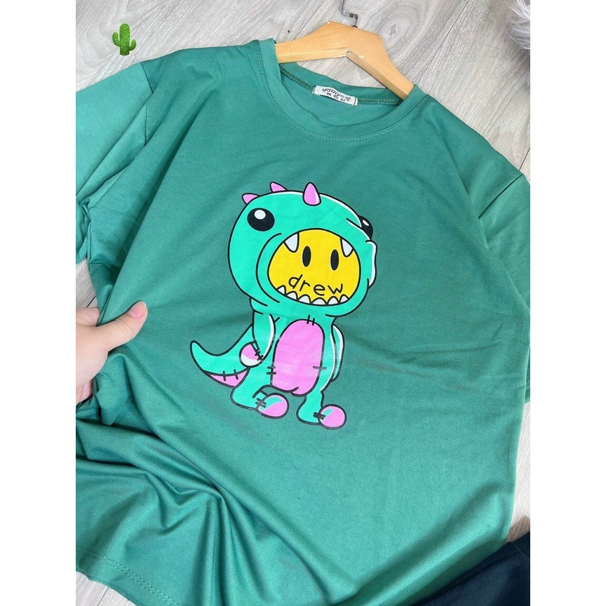 set áo thun in hình ở ngực mix quần ngố legging pc