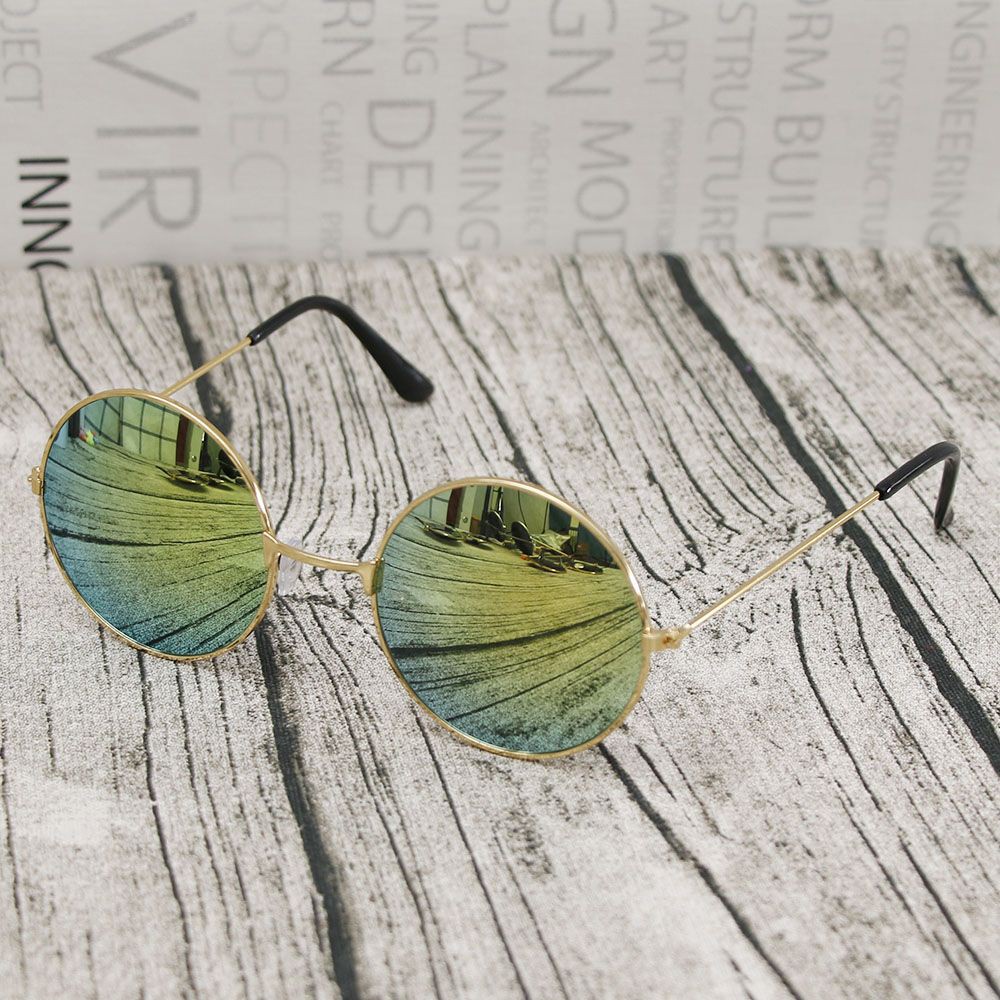 Kính mát tròn tráng gương phong cách retro gentle monster | BigBuy360 - bigbuy360.vn