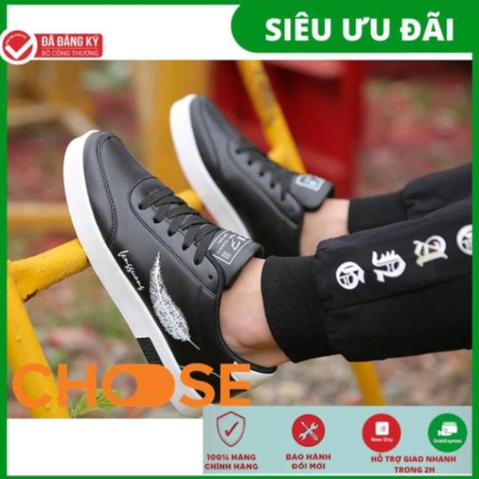 Giày Nam Choose Giày Thể Thao Bata Nam Họa Tiết Lông Vũ Ấn Tượng, Phong Cách Hàn Quốc GK6K6 TCA \
