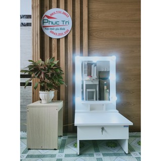 Bàn trang điểm bệt 50/ có đèn/ko kệ/chọn màu
