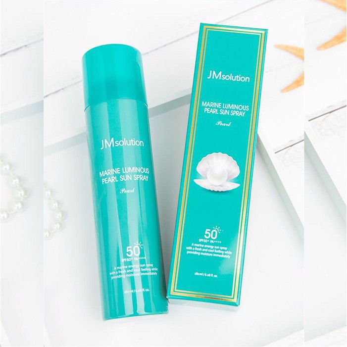 Xịt Chống Nắng JM Solution Marine Luminous Pearl Sun Spray SPF50+PA++++180ml