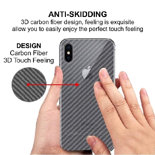 Miếng Dán Mặt Lưng Chống Trầy iPhone Xs Max Vân Carbon