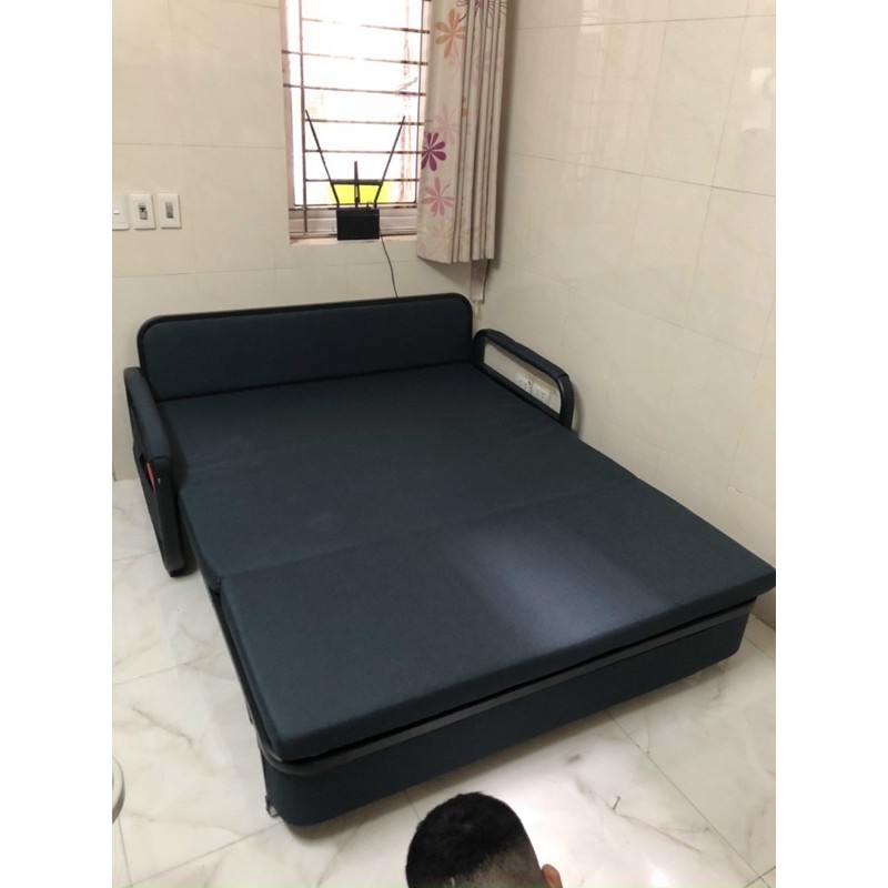 Ghế giường sofa- giường sofa gấp cao cấp có ngăn chứa đồ size 1m5*1m9( Tặng kèm túi thơm) | BigBuy360 - bigbuy360.vn
