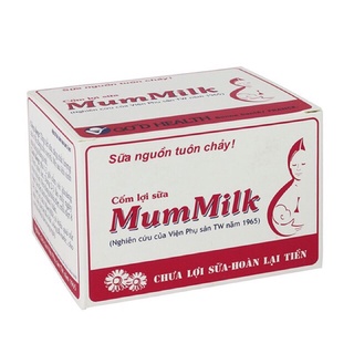 Cốm lợi sữa mummilk, trắng gold, sữa đặc mát thơm - hàng chính hãng- hộp 20 gói