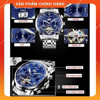 Đồng hồ nam KINYUED Automatic (xanh)