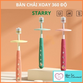 Bàn chải đánh răng xoay 360 độ siêu mềm cho bé từ 18 tháng tuổi Duola Duobu