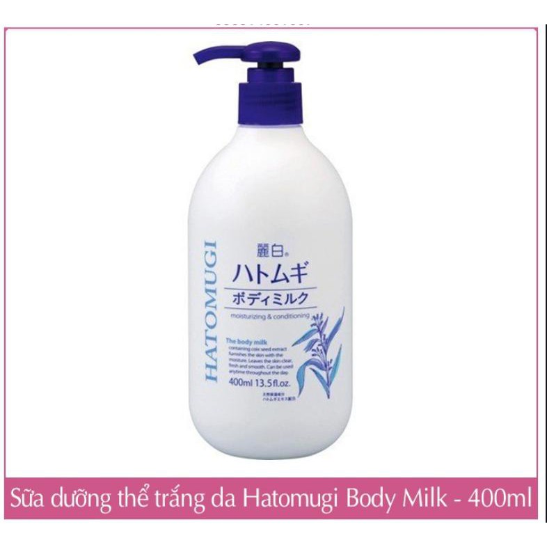 Sữa dưỡng thể làm trắng, chống nắng Hatomugi Naturie Nhật Bản SPF31 PA+++ | Thế Giới Skin Care