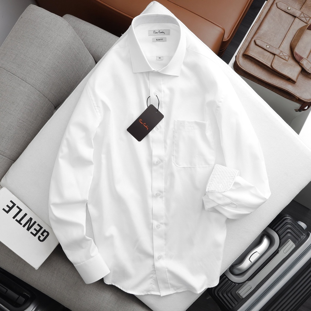 Áo Sơ Mi Nam Dài Tay P.Cardin Chất Liệu Cotton Form Slimfit 6 Nhiều Màu