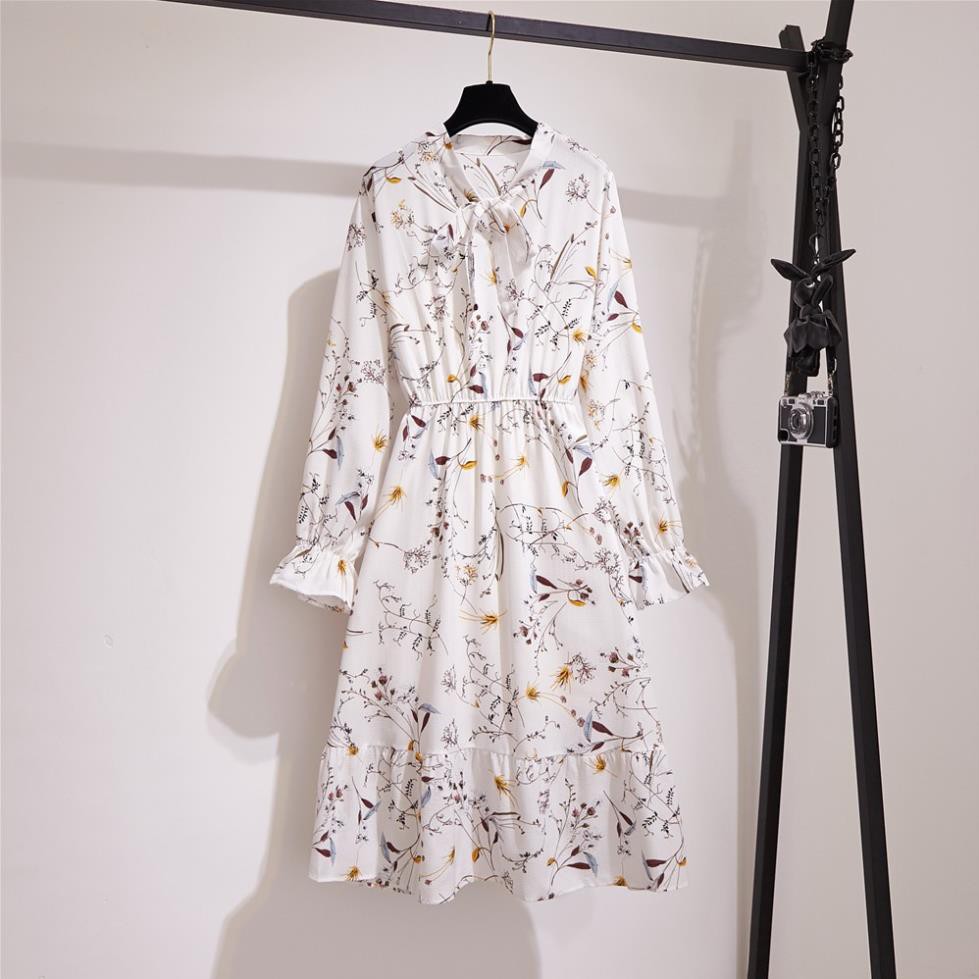 Váy hoa nhí vintage dáng dài bánh bèo tiểu thư ulzzang Hàn Quốc V26 - Peyy Clothing 💃