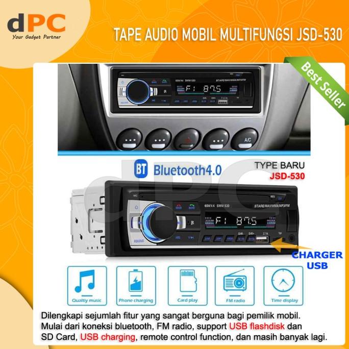 Máy Nghe Nhạc Mp3 Một Din Jsd-530 Màn Hình Lcd Kết Nối Bluetooth Cổng Usb Chuyên Dụng Cho Xe Hơi