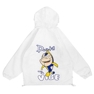 PASS LOCAL BRAND DKMV  Áo khoác dù The Vibe Stealer tặng kèm Tote - MÀU TRẮNG