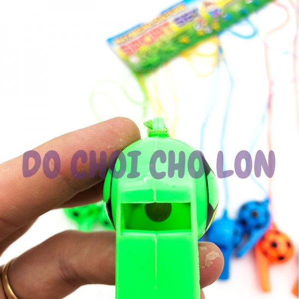 Đồ chơi còi thể thao quả bóng phát âm thanh vui nhộn cho bé