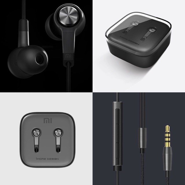 Tai nghe xiaomi MI làm bằng hợp kim có nút và hộp đựng mã số SP MS6392