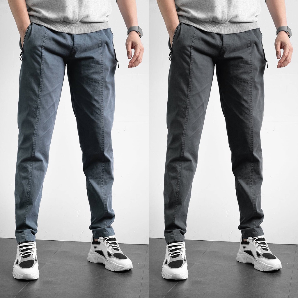 Quần kaki kéo khóa dáng slimfit trẻ trung tôn dáng