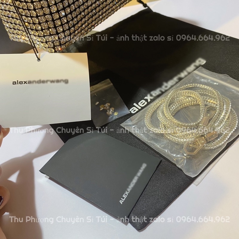 [FULLBOX] Túi đá A Lếch siêu sang chảnh hàng QC loại 1 size 18 có hộp, dây tháo rời (ảnh thật shop chụp - kèm video)