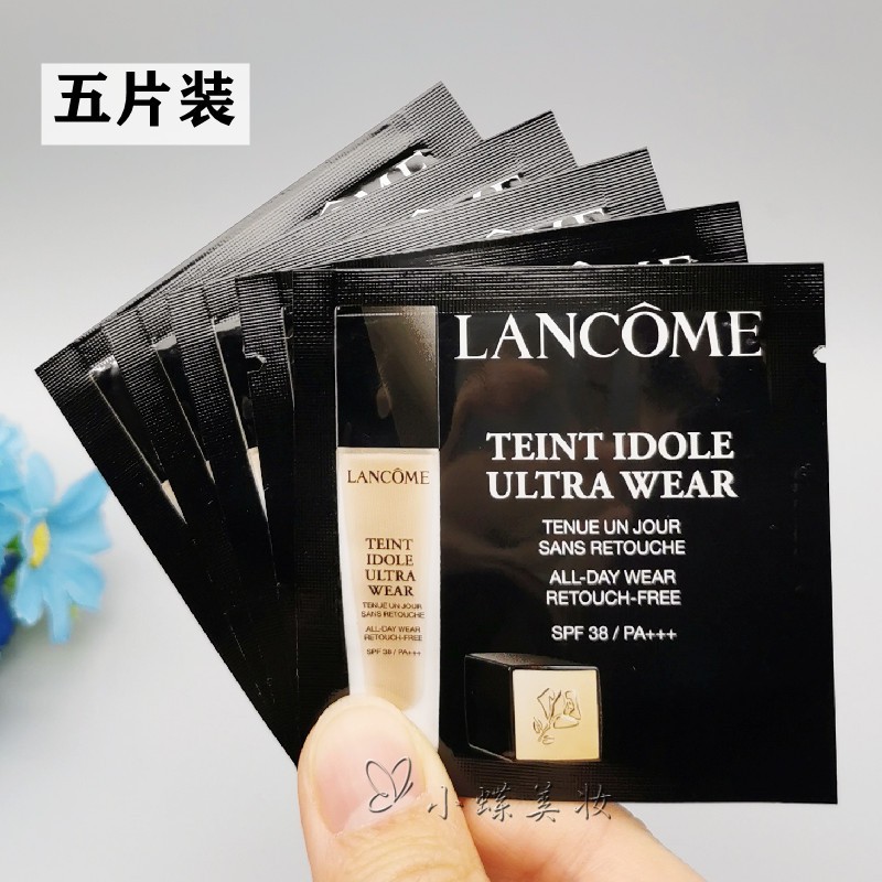 ❀Miễn phí vận chuyển 10 miếng Đóng gói quầy mẫu Lancome Giữ kem nền trang điểm nhẹ 1ml po-01 che khuyết da dầu nude