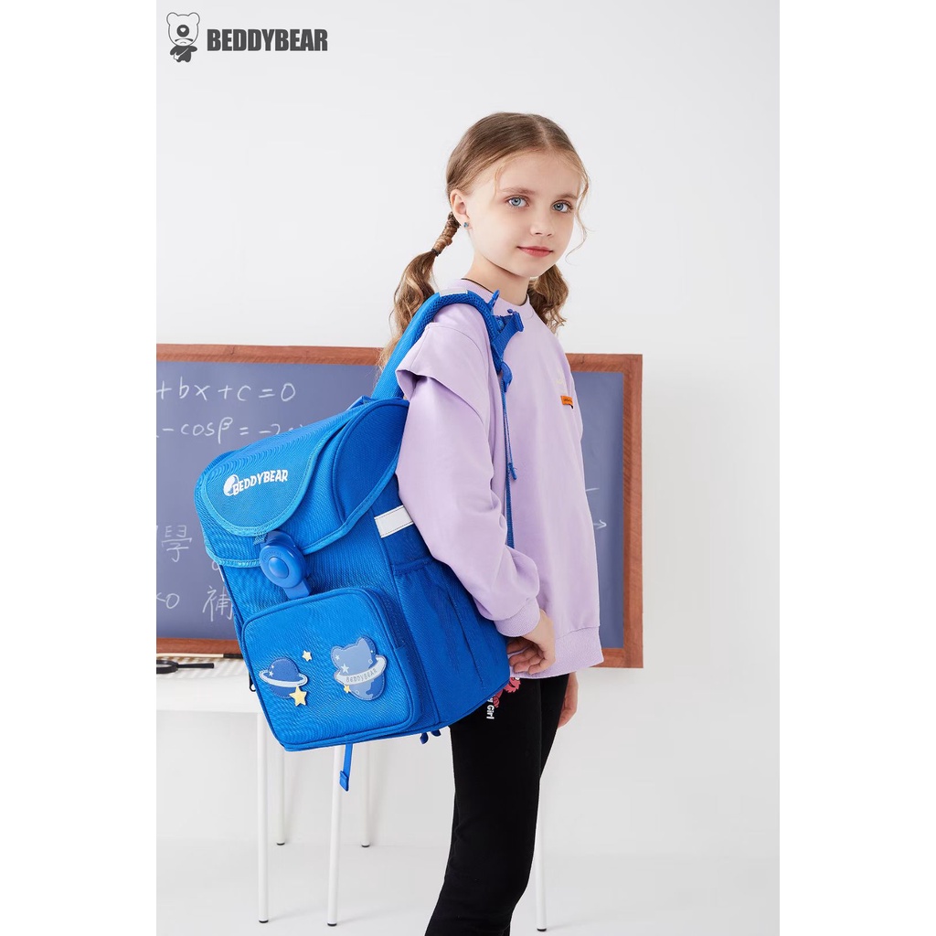 Balo trẻ em tiểu học Beddybear Schoolbag Hành Tinh Xanh dành cho Bé từ lớp 2 trở lên - BF-HANHTINH.Chính hãng Beddy Bear