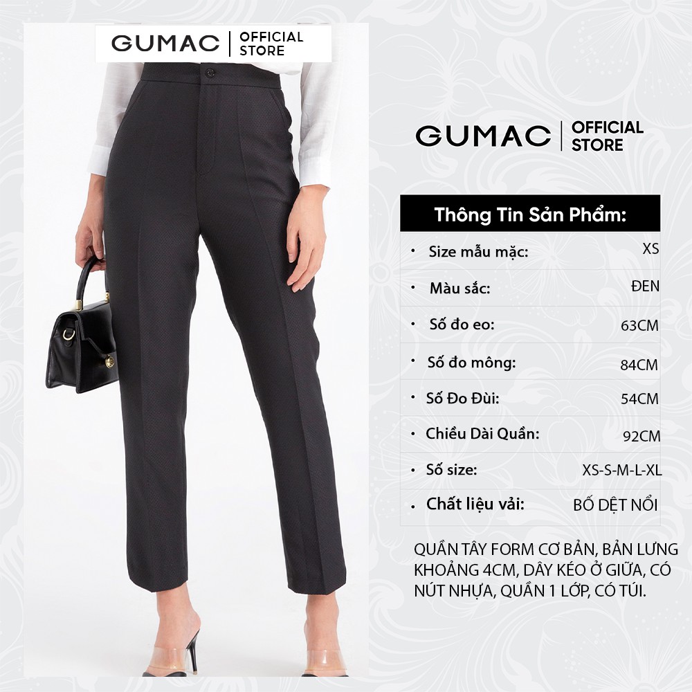  Quần tây cơ bản GUMAC QB665