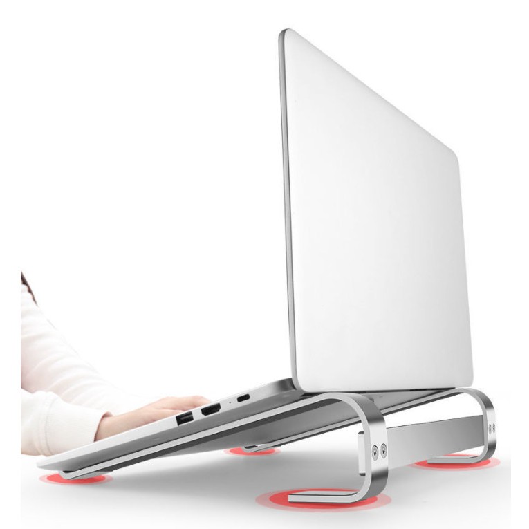 Giá Đỡ Macbook Tản Nhiệt Laptop Nhôm L200 Cho Máy Tính Bảng Ipad, Surface 13 inch, 14 inch, 15.6 inch Để Bàn VINBOX