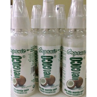 Chai Xịt Dầu Dừa Nguyên Chất Ép Lạnh Vietcoco 130mL