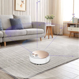Robot Hút Bụi Lau Nhà, Robot Hút Bụi, Điều Khiển Qua APP Điện Thoại, Hút siêu khỏe, Tặng PIN 3000 Ma [SALE] -ES06
