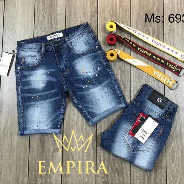 QUẦN SHORT JEAN WAX CHẤM MÀU QN433