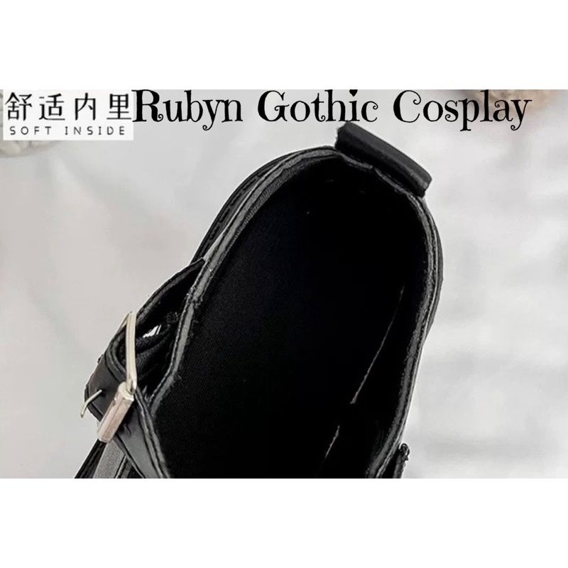 [SẴN-Đa số lùi 1 size] ✨ Giày Lolita Học Sinh Đế Cao quai gài đơn giản/da mềm/ M1