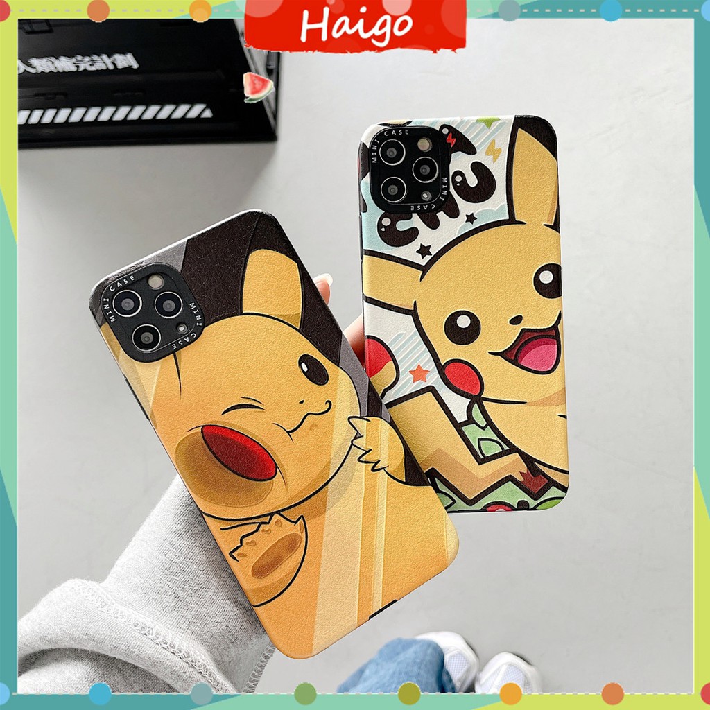 Ốp điện thoại mềm in hình Pikachu dễ thương HG3933 cho iPhone12 mini 11 PRO MAX 6/6s 7/8plus SE2 X/XS XR XSMAX