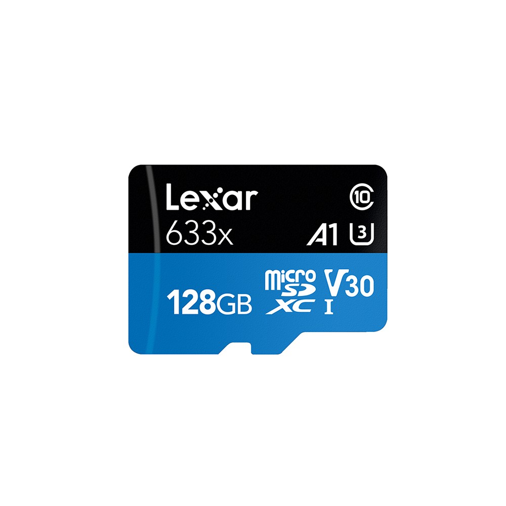 Thẻ nhớ MicroSDXC Lexar 128GB A1 V30 U3 4K 633x 95MB/s - With Adapter