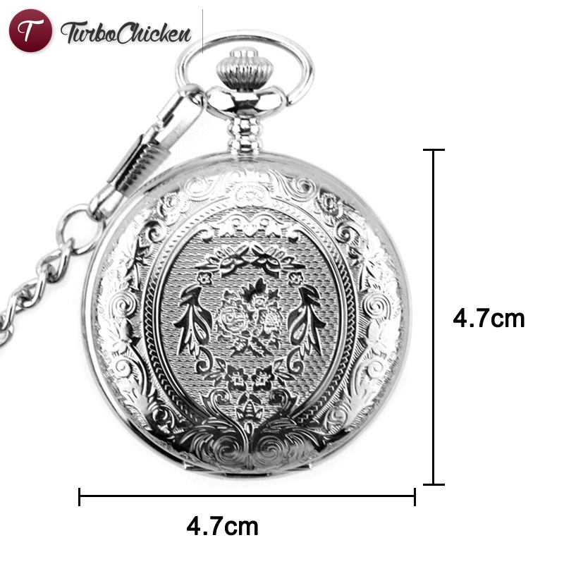 Đồng hồ quả quýt chạm khắc phong cách vintage độc đáo