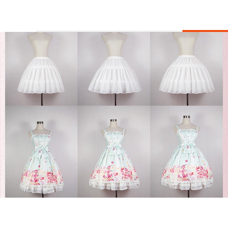HÀNG CÓ SẴN tùng phồng lolita có thể điều chỉnh độ rộng