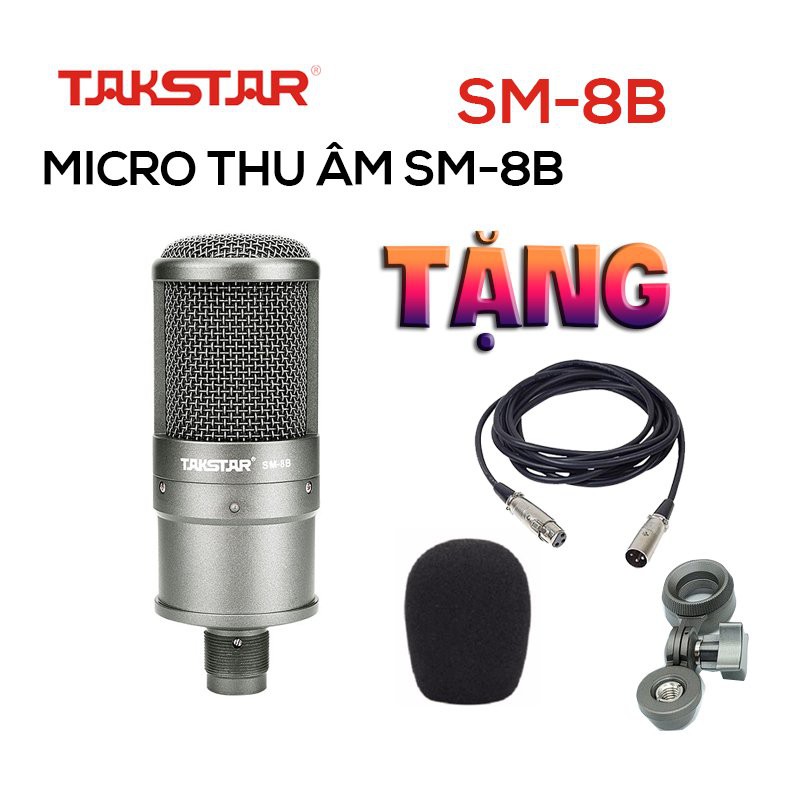 Combo thu âm, Livestream, Sound card icon nano MICRO SM8B TAI NGHE TS-2260 BẢO HÀNH 12 THÁNG