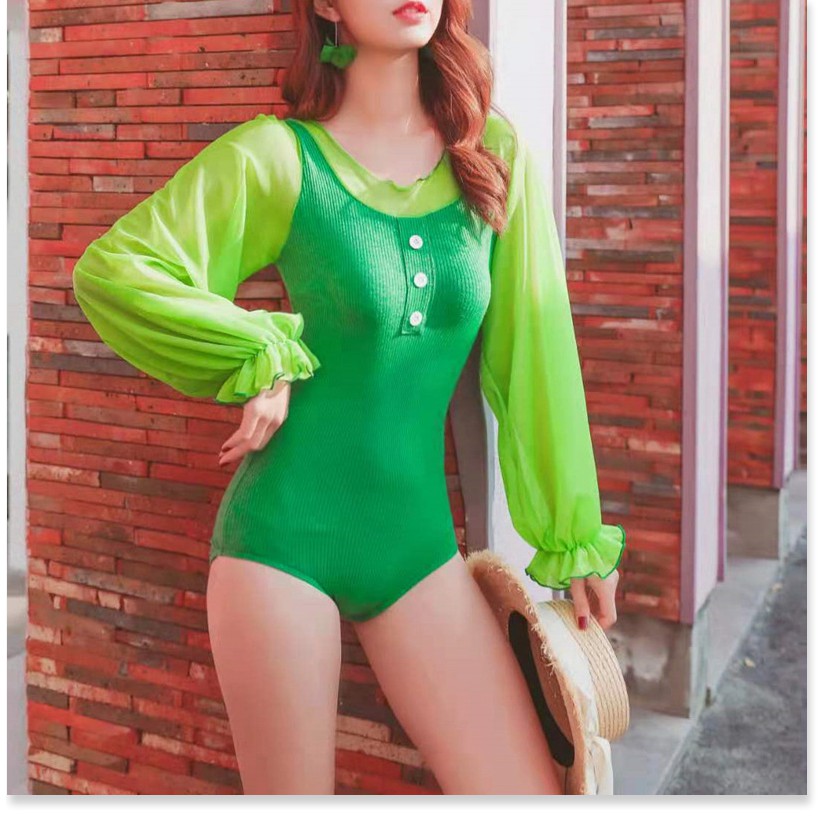 Đồ bơi Bikini nữ đẹp,  Nguồn hàng của nhà sản xuất đồ bơi dành cho phụ nữ mới từ suối nước nóng Hàn Quốc bảo thủ dài tay