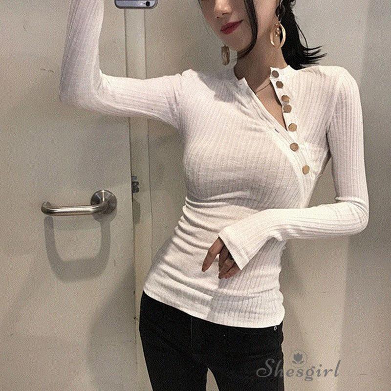 Women Asymmetrical Neck Casual Streetwear Sexy Slim T-Shirt | BigBuy360 - bigbuy360.vn