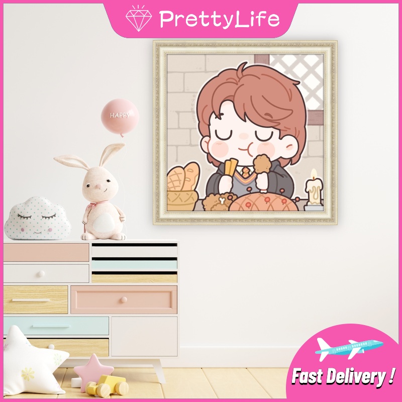 Bộ Tranh Đính Đá 5D Tự Làm 30x30cm/40x40cm/50x50cm Họa Tiết Harry Potter Độc Đáo Trang Trí Nhà Cửa