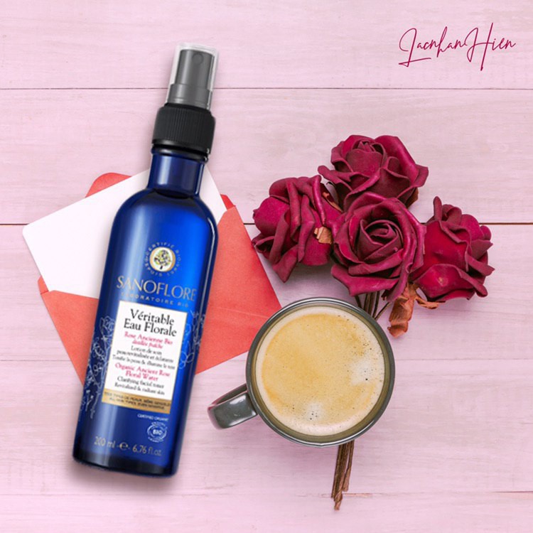 TONER SANOFLORE CHIẾT XUẤT HOA HỒNG HỮU CƠ ❤ SANOFLORE ROSE FLORAL WATER REVITALISING TONER MIST