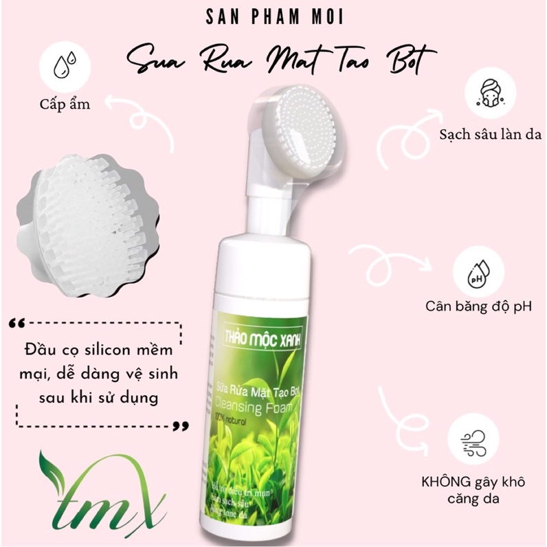 sữa rửa mặt 𝐓𝐇𝐀̉𝐎 𝐌𝐎̣̂𝐂 𝐗𝐀𝐍𝐇 5 lọ