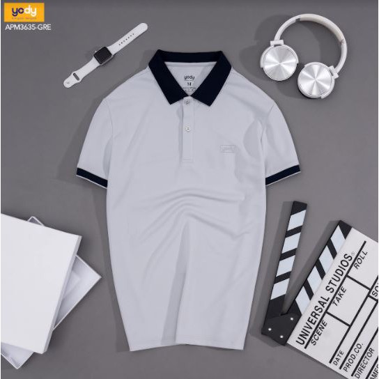 Áo polo cafe nam YODY thấm hút tốt, chống tIa UV hữu hiệu - APM3635 | BigBuy360 - bigbuy360.vn