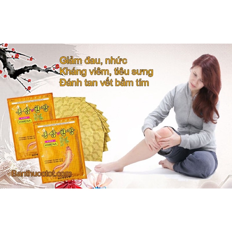 [SỈ GIÁ TỐT] Cao Dán Hồng Sâm Hàn Quốc, Túi 20 miếng [VÀNG,XANH,ĐỎ] | BigBuy360 - bigbuy360.vn