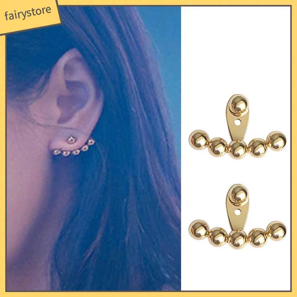 1 Đôi Bông Tai Hình Trái Tim Đính Ngọc Trai Giả Thời Trang Dành Cho Nữ