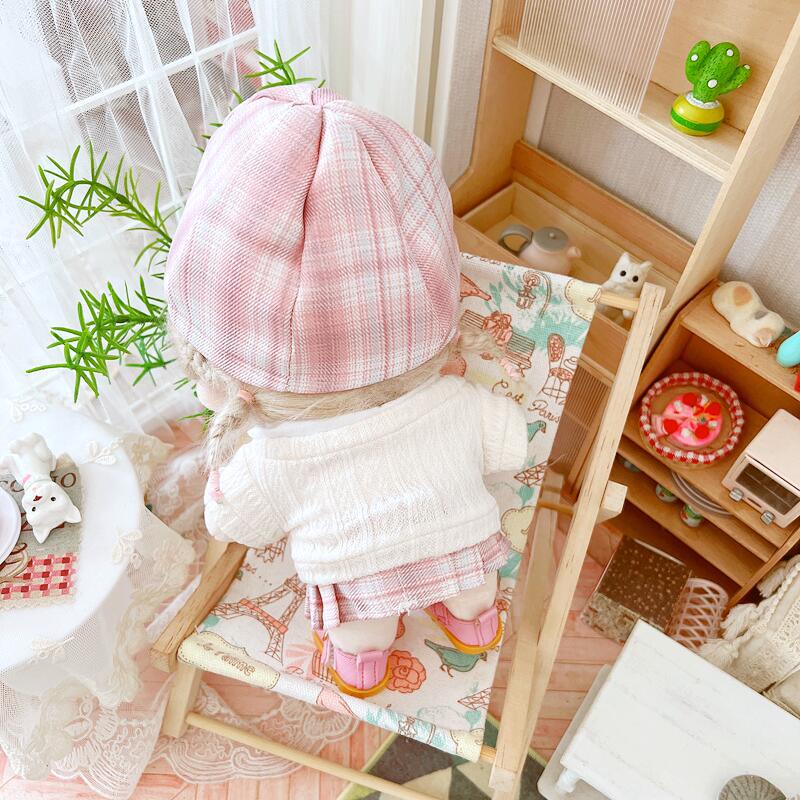 Búp Bê Nhồi Bông 20CM Hình Gấu Mặc Đầm Đồng Phục Lisa Jennie Twice Aespa DIY